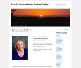 Toolsforspirituallivingbarbarahsblog.com(Barbarah's Blog) Screenshot