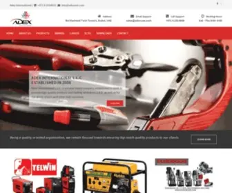 Toolsmachinerydubai.com(Adex International) Screenshot