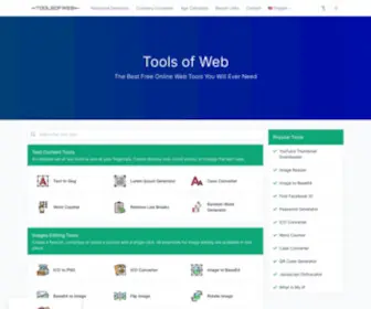 Toolsofweb.com(Tools of Web) Screenshot
