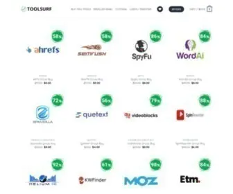 Toolsurf.com(Group Buy SEO Tools) Screenshot