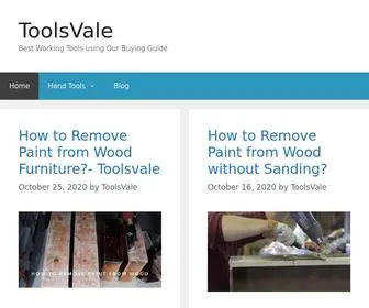 Toolsvale.com(Buy Best Working Tools using Our Buying Guide) Screenshot