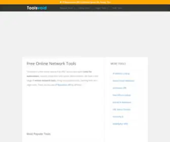 Toolsvoid.com(Free Online Network Tools) Screenshot