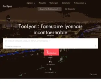 Toolyon.com(La référence Tourisme & Loisirs à Lyon depuis 2005) Screenshot