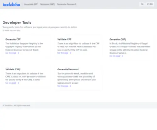 Toolzinho.com(Online Tools) Screenshot