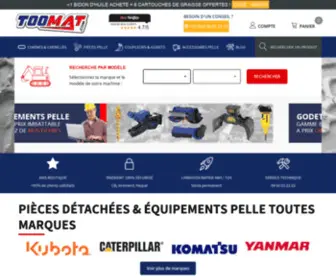 Toomat.com(Toomat, pièces détachées et équipements pour mini-pelle, pelleteuse, mini chargeuse) Screenshot