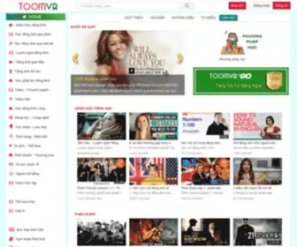 Toomva.com(Là website học tiếng Anh online qua video phụ đề song ngữ Anh) Screenshot