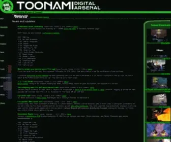 Toonamiarsenal.com(Toonami Digital Arsenal) Screenshot