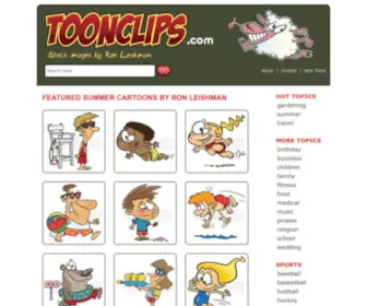 Toonclips.com(Cartoons by Ron Leishman) Screenshot