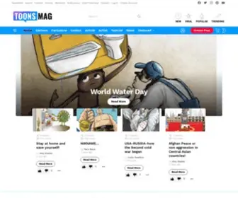 Toonsmag.com(Cartoon Magazine Toons Mag) Screenshot