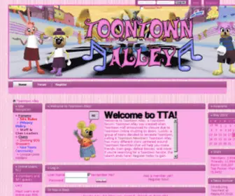 Toontownalley.com(Toontown Alley) Screenshot