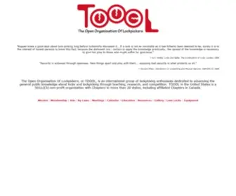 Toool.us(The Open Organisation Of Lockpickers) Screenshot