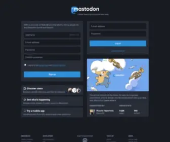 Toot.cat(The social network of the future) Screenshot