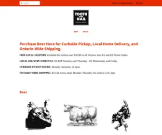 Toothandnailbeer.com(Tooth and Nail Brewing Company) Screenshot