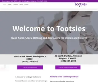 Tootsiesshoes.com(Your Fashion Shoes & Clothing Store. Tootsies) Screenshot