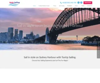 Tooupsailing.com.au(Sydney Harbour Charter and Training) Screenshot