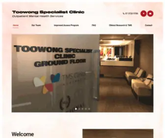 Toowongclinic.com.au(Private Outpatient Mental Health Services) Screenshot