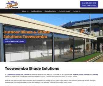 Toowoombashadeandcanvas.com.au(Outdoor Blinds & Shade Solutions Toowoomba) Screenshot