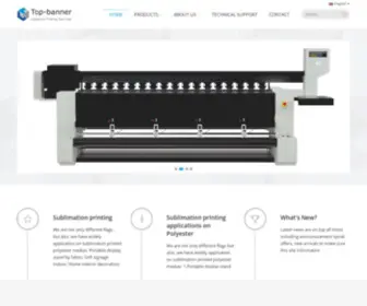 Top-Banners.com(We are specialized in inkjet printing medias since 2002) Screenshot