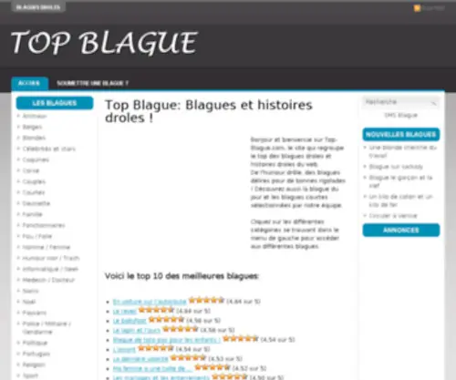 Top-Blague.com(Blagues droles sur Blague) Screenshot