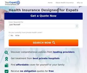 Top-Expat-Insurance.com(Top Expat Insurance) Screenshot