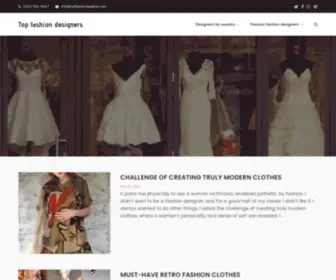 Top-Fashion-Designers.info(Top Fashion Designers) Screenshot