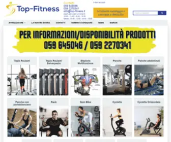 Top-Fitness.it(Attrezzature home fitness modena Vendita on line tapis roulant Panche allenamento con pesi) Screenshot