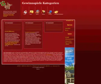 Top-Gratis-Gewinnspiele.de(Kostenlose Gewinnspiele online) Screenshot