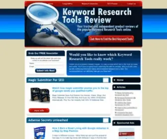 Top-Keywordspytool-Reviews.com(Top Keyword Research & Spy Tools) Screenshot