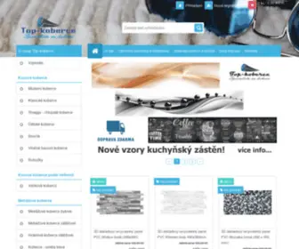 Top-Koberce.cz(Koberce a PVC vinyl) Screenshot