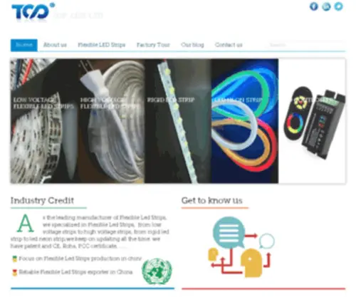 Top-Led-Light.com(LED Decoration lights) Screenshot