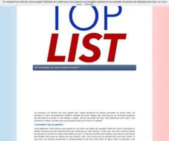 Top-List.fr(Un annuaire top pour tout le monde) Screenshot