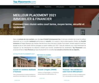 Top-Placements.com(Meilleur placement 2021 : Palmares et top des placements à faire en 2020) Screenshot