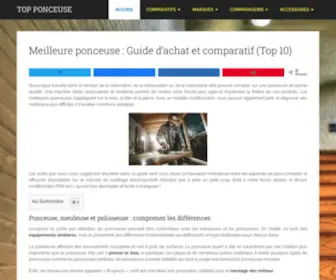 Top-Ponceuse.com(Meilleure ponceuse : Guide d’achat et comparatif (Top 10)) Screenshot