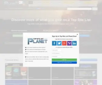 Top-Site-List.com(Top Site Lists) Screenshot