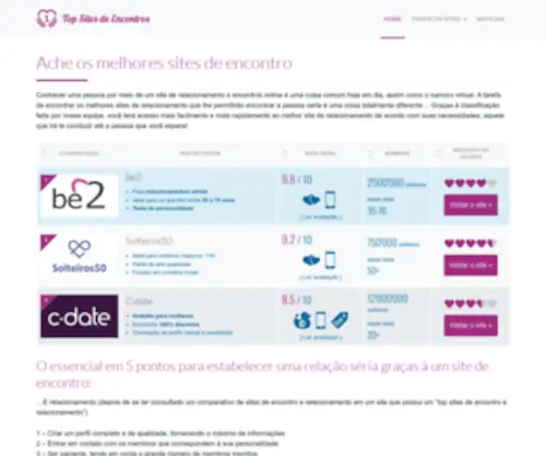 Top-Sites-DE-Encontros.com.br(Ache os melhores sites de encontro) Screenshot