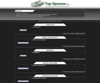 Top-Sponsor.com(Top-sponsor, le meilleur des ponsors rien que pour vous) Screenshot