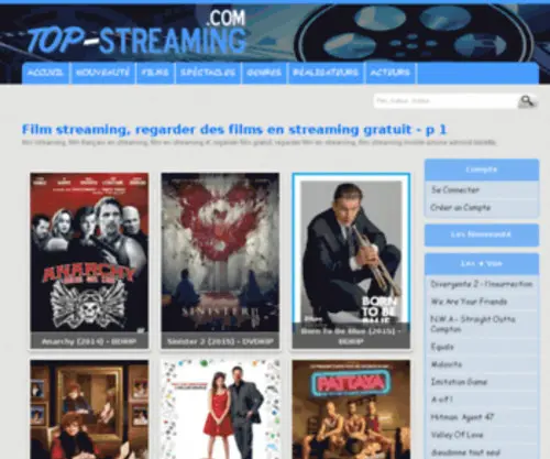 Top-Streaming.com(Live streaming) Screenshot