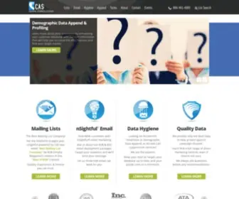 Top-Ten-Mailing-Lists.com(Voted Best List Company CAS Inc) Screenshot
