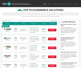 Top10-Ecommerce-Solutions.com(Create Your Online Store) Screenshot