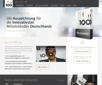 Top100.de(TOP 100 Innovationswettbewerb) Screenshot