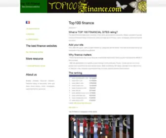 Top100Finance.com(Le meilleur de la Finance) Screenshot