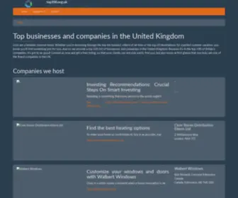 Top100.org.uk(Top businesses and companies in the United Kingdom) Screenshot