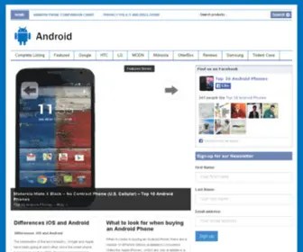 Top10Androidphones.com(Top 10 Androidphones) Screenshot