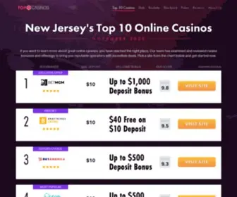 Top10Bestcasinonj.com Screenshot