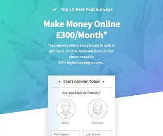 Top10Bestpaidsurveys.co.uk(Top 10 Best Paid Surveys) Screenshot