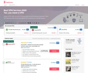 Top10BestVPN.com(The Best VPN Services of 2025) Screenshot