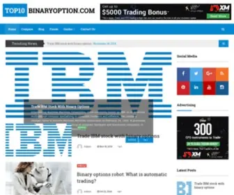 Top10Binaryoption.com(Everything you need to know about binary options trading) Screenshot