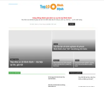 Top10Binhdinh.com(Cộng đồng đánh giá dịch vụ tại Bình Định) Screenshot
