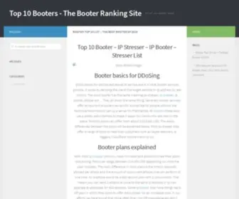 Top10Booters.com(Top 10 Booters) Screenshot