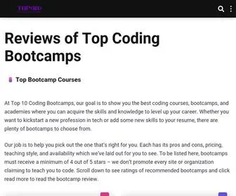 Top10Codingbootcamps.com(Top 10 Coding Bootcamps) Screenshot